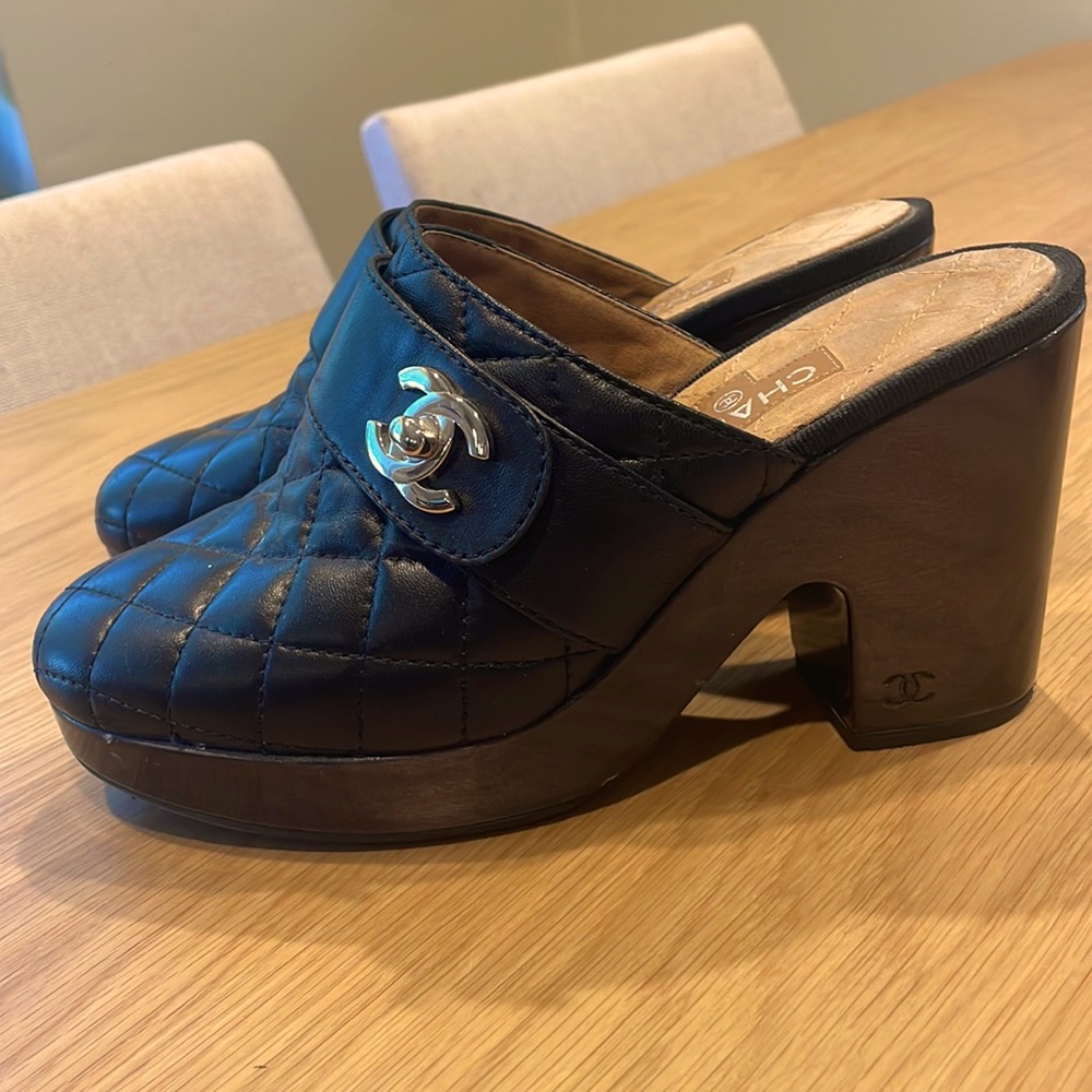 Chanel mule clogs heels booties